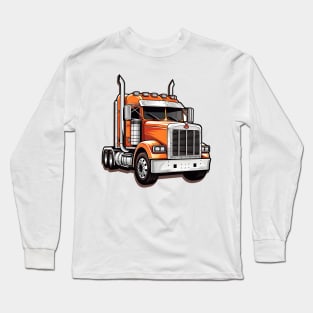 tractor drawing design Long Sleeve T-Shirt